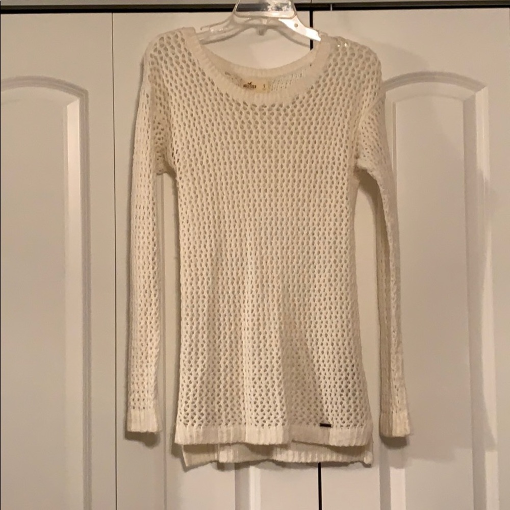 Size small. Hollister ivory sweater